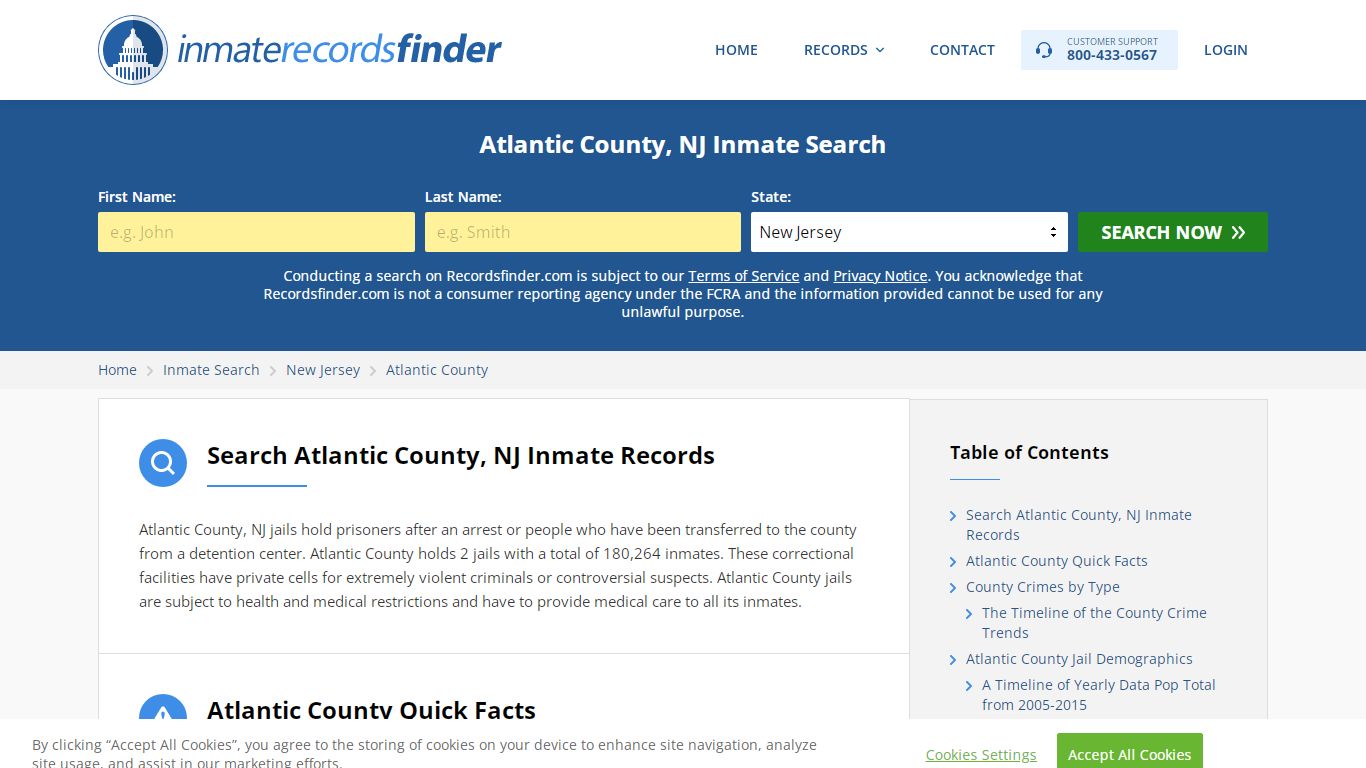 Atlantic County, NJ Inmate Lookup & Jail Records Online